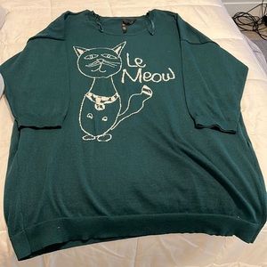 Melissa McCarthy Sweater, Quarter length Sleeves a/ Pockets